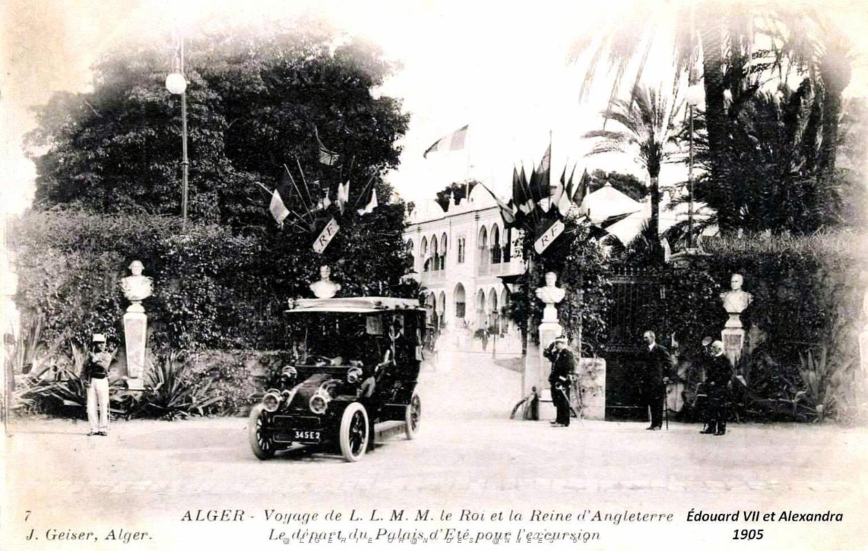 1131- Alger - Palais d'ete - Voyage 1905 Roi et Reine d'Angleterre.jpg